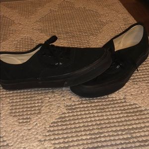 Black on black Vans, women’s 8.5